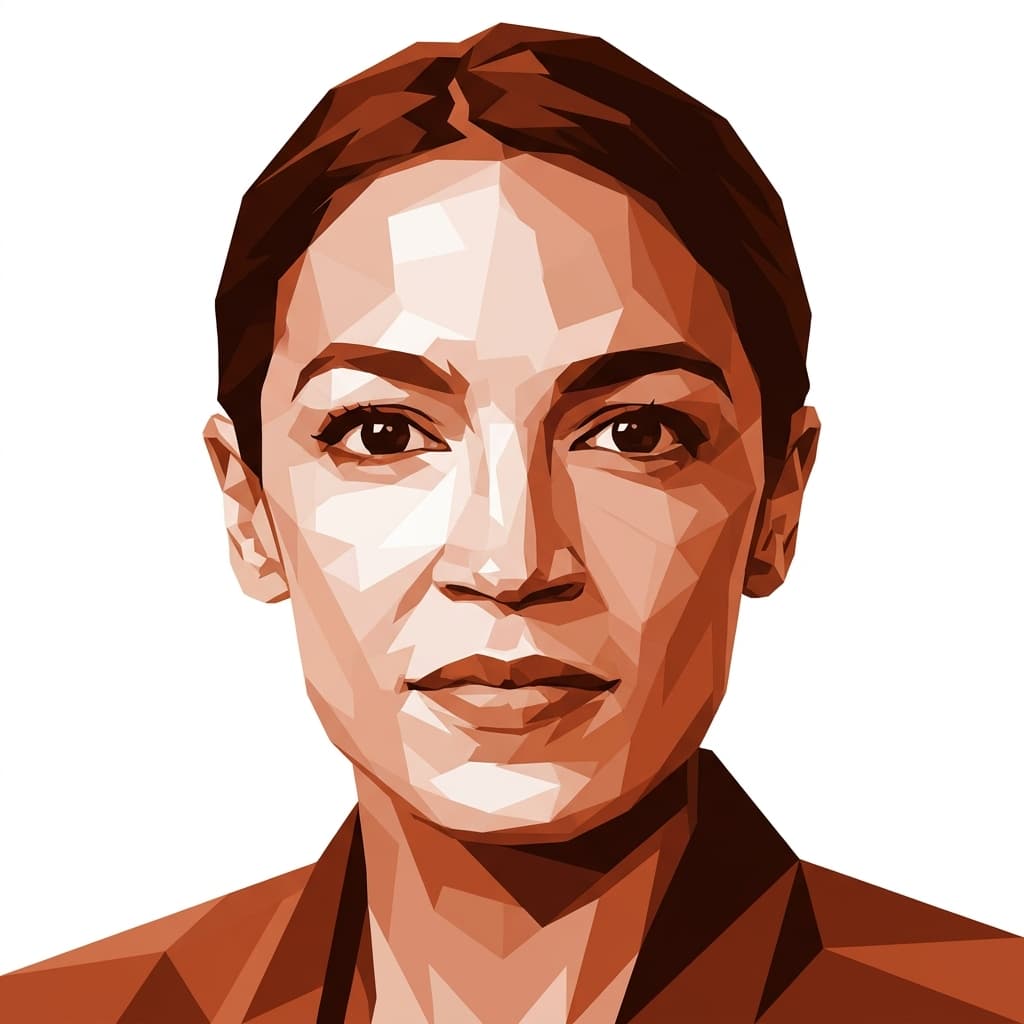 Portrait of Alexandria Ocasio-Cortez